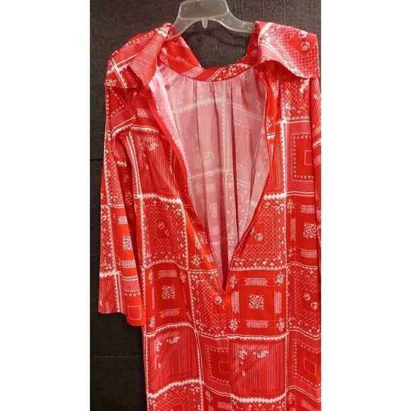 Quilt pattern polyester homemade dress - Picture 5 of 5